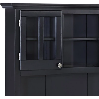 Buffet With 2 Door Hutch Wood/Black/Cherry - Home Styles - Image 3