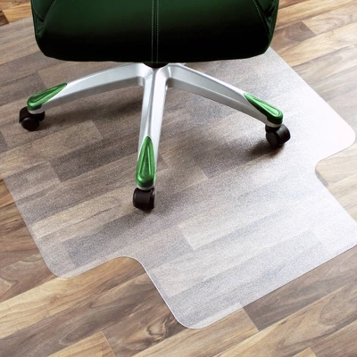36"x48" APET Lipped Chair Mat For Hard Floor Clear - Floortex - Image 2