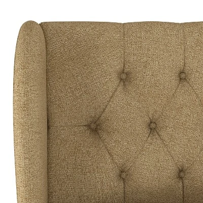 Tufted Woven Upholstered Wingback Headboard - Skyline Furniture - Image 3