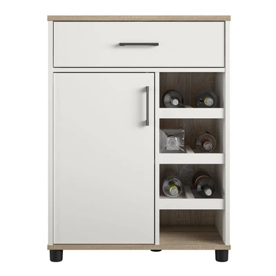 Canturbury Bar Cabinet With Beverage Shelves White - Room & Joy - Image 9