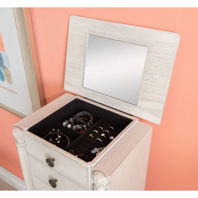 Obrecht Jewelry Armoire Off White - Powell Company - Image 10