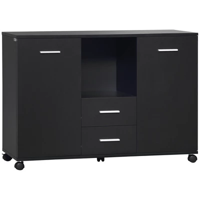 Vinsetto Multifunction Office Filing Cabinet Printer Stand With 2 Drawers, 2 Shelves, & Smooth Counter Surface - Image 7