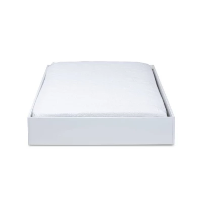 Twin Renata Wood Bed With Trundle White - Baxton Studio - Image 5