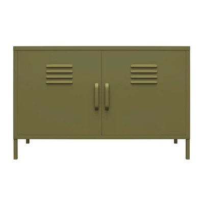 RealRooms Shadwick 2 Door Metal Locker Accent Cabinet - Image 4