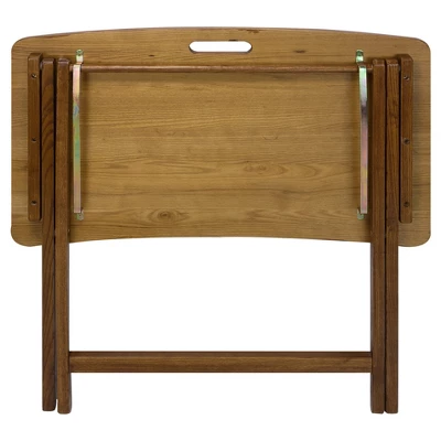 Folding Table With Solid American Red Oak - Flora Home - Image 3