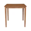36"x36" Solid Wood Counter Height Dining Table With Shaker Styled Legs Distressed Oak - International Concepts