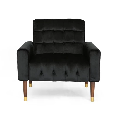 Bourchier Modern Glam Velvet Armchair - Christopher Knight Home - Image 5