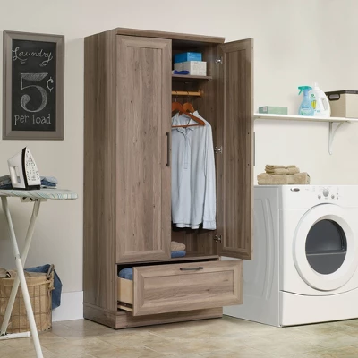 Homeplus Wardrobe Salt Oak - Sauder - Image 3