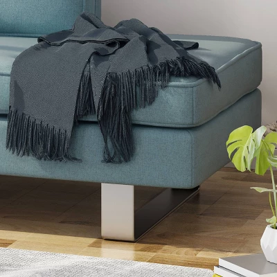 Typhaine Modern Chaise Loveseat - Christopher Knight Home - Image 3