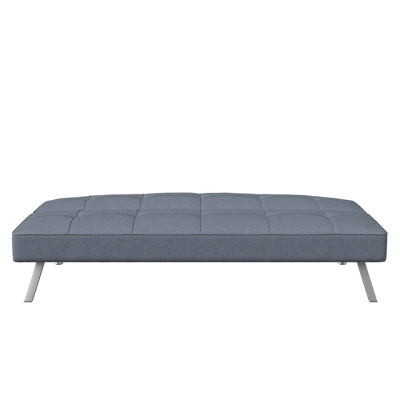 Colette Convertible Futon Sofa Bed Light Gray - Serta