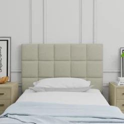 Glenwillow Home Upholstered Headboard With 26" Tall Panel