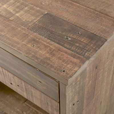 Renu Solid Wood Nightstand Natural - Image 5