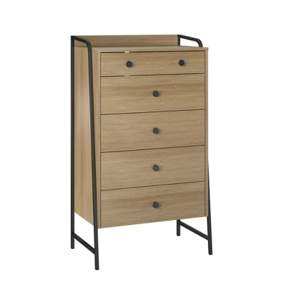 Bushwick Tall 5 Drawer Dresser Natural - Novogratz - Image 6