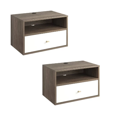 Set Of 2 Hanging Nightstands - Prepac - Image 18