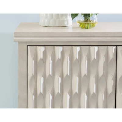 Seaton Carved Cabinet Cream - Linon - Image 12