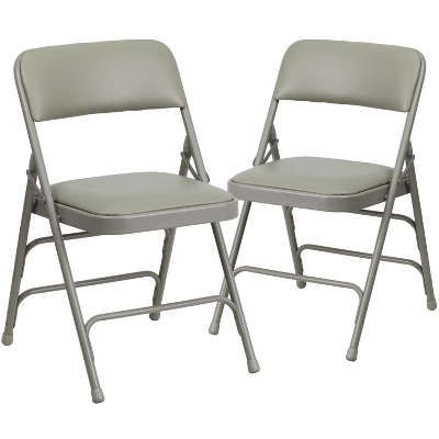 Emma And Oliver 2 Pack Home & Office Portable Party Events Padded Metal Folding Chair - Image 14