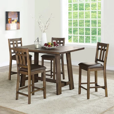 24" Set Of 2 Saranac Counter Height Barstools Mocha - Steve Silver - Image 3