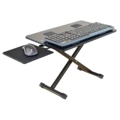 Adjustable Height Computer Keyboard Stand Black - Uncaged Ergonomics