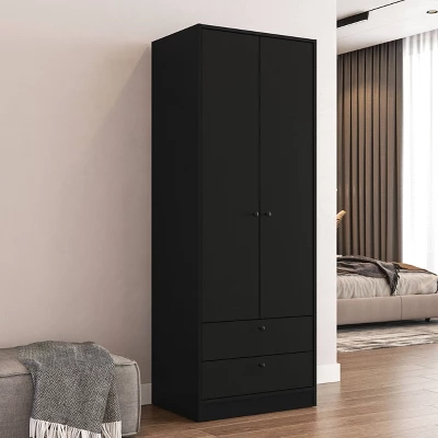 Denmark 2 Door And 2 Drawer Wardrobe - Polifurniture - Image 7