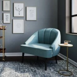 Kaplan C Side Table White/Gold - WyndenHall