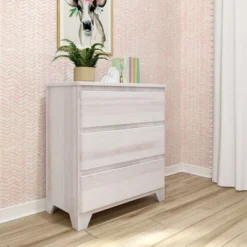 Max & Lily Farmhouse 3 Drawer Dresser