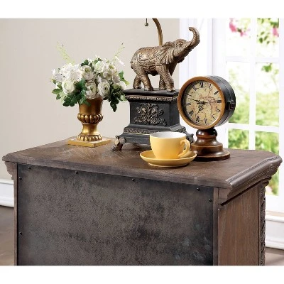 3pc Lellen Bedroom Set With 2 Nightstands Beige/Rustic Natural Tone - HOMES: Inside + Out - Image 5