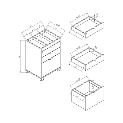 Nymik Lockable And Mobile File Cabinet - MiBasics - Image 6