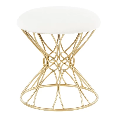 Jasmine Contemporary Vanity Stool - LumiSource - Image 9