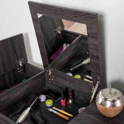 Harzen Storage Vanity With Mirror - Holly & Martin - Image 3