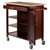 Marissa Kitchen Cart Walnut - Winsome
