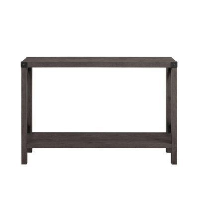 Sophie Rustic Industrial X Frame Entry Table - Saracina Home - Image 14