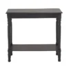 Traditional Wood Console Table Black - Olivia & May