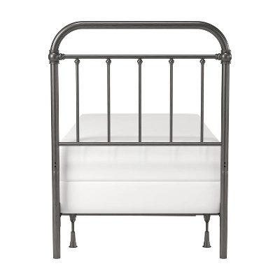Twin Kirkland Metal Headboard With Frame Aged Pewter - Hillsdale Furniture - Image 6