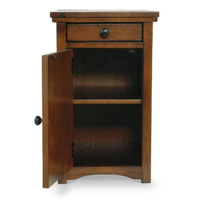 Laflorn Chairside End Side Table With USB Ports And Outlets Brown - Signature Design By Ashley - Image 8