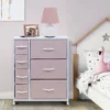 Sorbus Nightstand With Drawers For Home Bedroom And More Pink