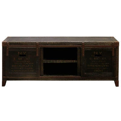 Archer Ridge Vintage Cabinet TV Stand For TVs Up To 65" Brown - StyleCraft