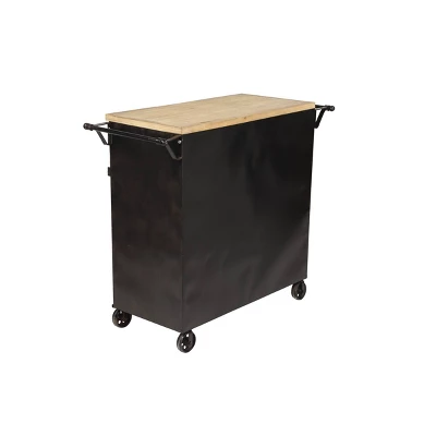 Industrial Rolling Cart Black - Olivia & May - Image 5