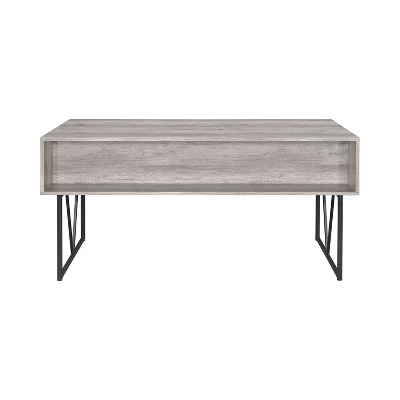 Coaster Home Furniture Analiese Industrial 4 Drawer Home Office Writing Desk, Grey Driftwood Finish - Image 3