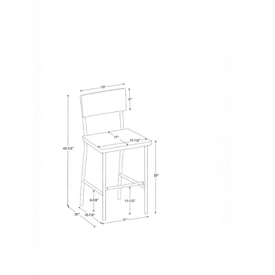 Wood & Steel Bar Stool - Natural/Black - Hearth & Hand™ With Magnolia - Image 6