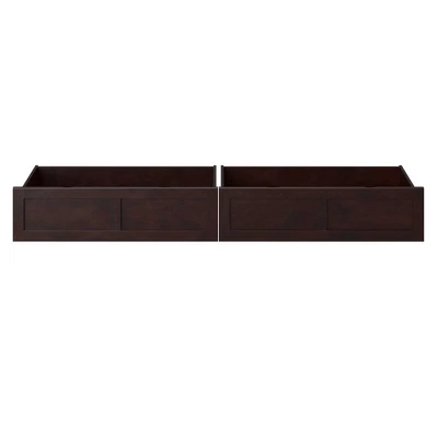 Set Of 2 Twin/Full Drawers Espresso - AFI - Image 2