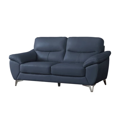 Valier Top Grain Leather Loveseat - Abbyson Living - Image 3