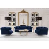 Elegance Contemporary Loveseat Sofas Blue/Acrylic - Armen Living
