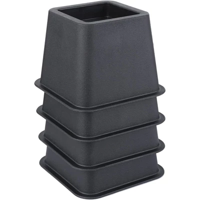 Juvale Set Of 8 Bed Risers For Platform Bed Frames, Heavy Duty Furniture Lifter Set, 3, 5, And 8-Inch Adjustable Heights, Supports Up To 1,100 Pounds - Image 4