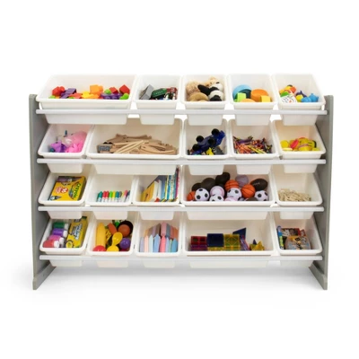 XL Toy Organizer With 20 Bins Inspire Collection Gray/White - Humble Crew - Image 3