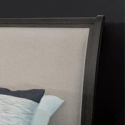 5pc Cindi Sleigh Bedroom Set Gray - Abbyson Living - Image 4