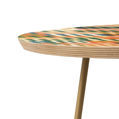 Gigi Rosado Pastel Mosaic Side Round Table - Deny Designs - Image 2