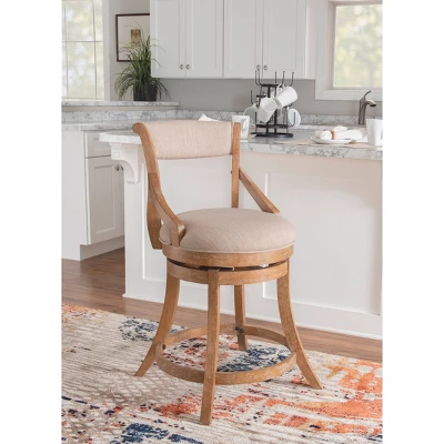Big And Tall Gerald Counter Height Barstool Brown - Powell Company - Image 5