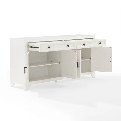 Tara Sideboard Distressed White - Crosley - Image 11