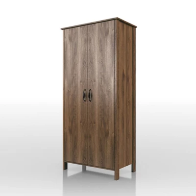 Andreasson Wardrobe Closet Distressed Walnut - HOMES: Inside + Out - Image 7