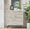 Crislana 4 Drawer Chest White/Weathered Gray - Buylateral